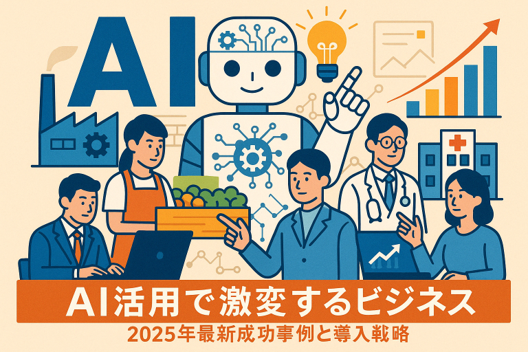 AI活用で激変するビジネス：2025年最新成功事例と導入戦略
