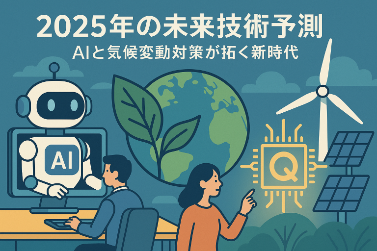 2025年の未来技術予測：AIと気候変動対策が拓く新時代