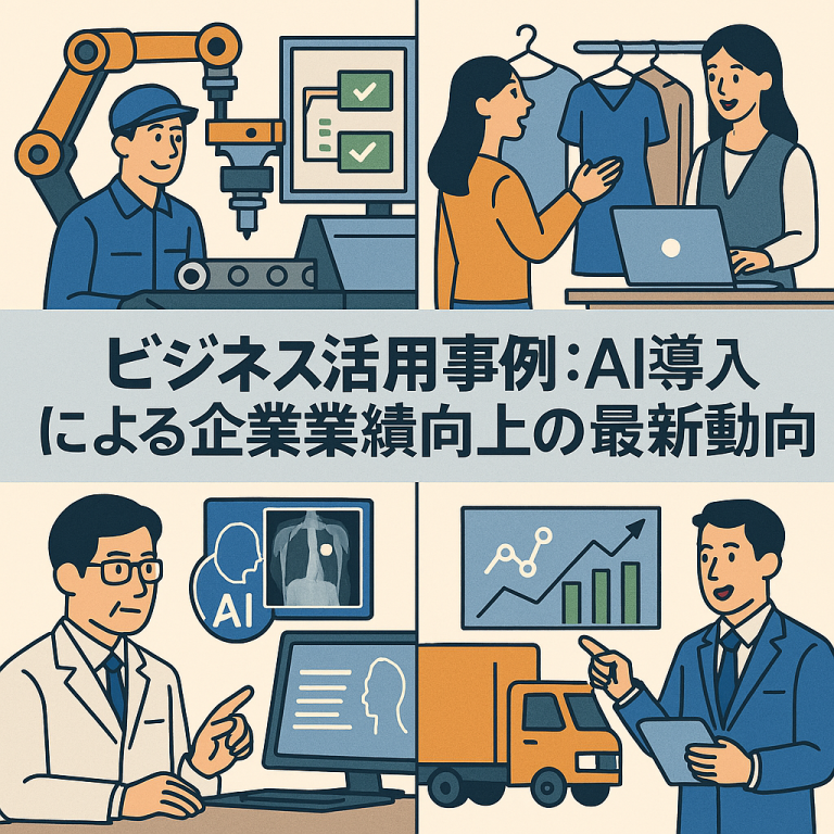 ビジネス活用事例：AI導入による企業業績向上の最新動向